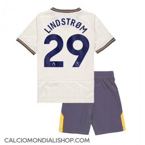 Maglie da calcio Everton Jesper Lindstrom #29 Terza Maglia Bambino 2024-25 Manica Corta (+ Pantaloni corti)